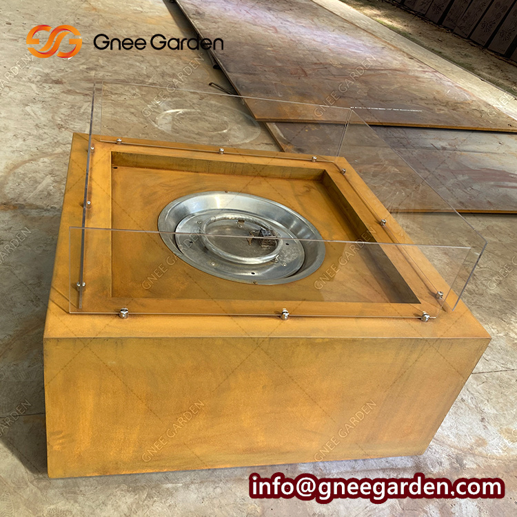 Outdoor Gas Fire Pit Table Garden Propane Fire Pit