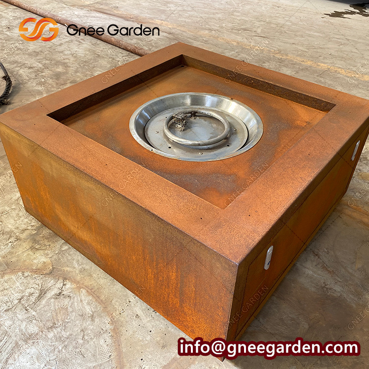 Propane Metal Fire Pit Fire Bowl Gas Corten Fire Table
