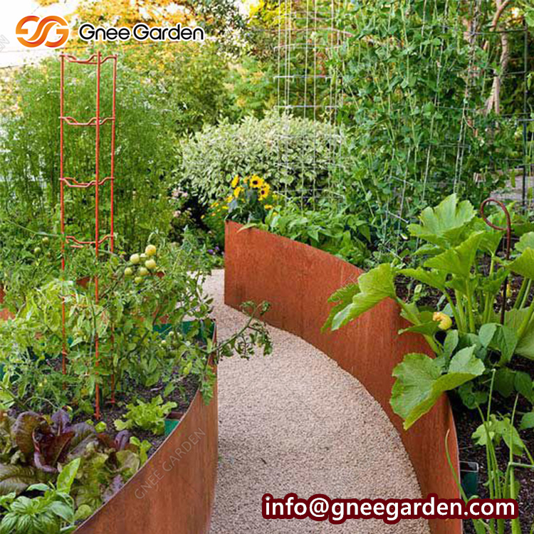 Garden Landscape Lawn Edging Corten Steel Lawn Edging