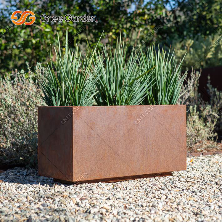 Corten Steel Planters Custom Home Decor