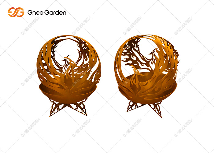 Fire Globe Pit Decor Sculptures
