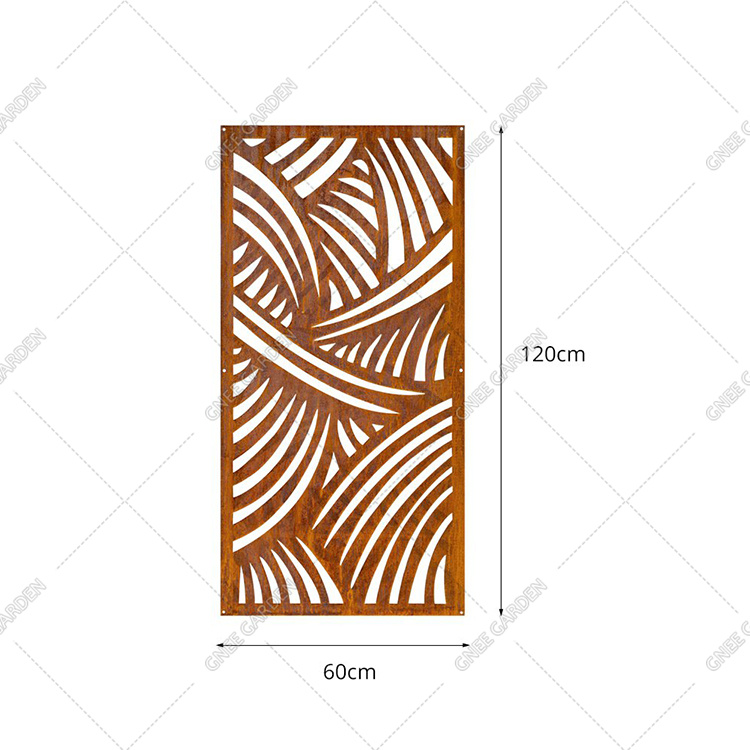 Laser Cut Privacy Screens Panels Corten Steel
