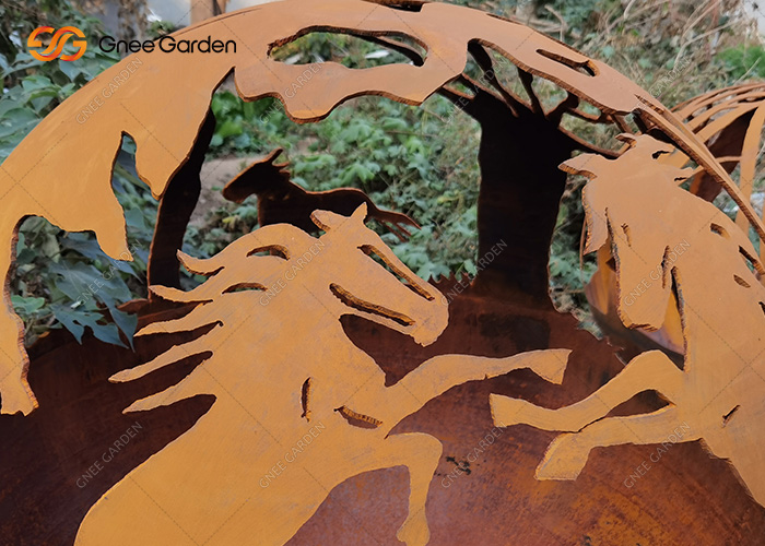 Globe Steel Fire Pit