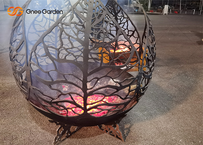 Rusty Corten Fire Ball