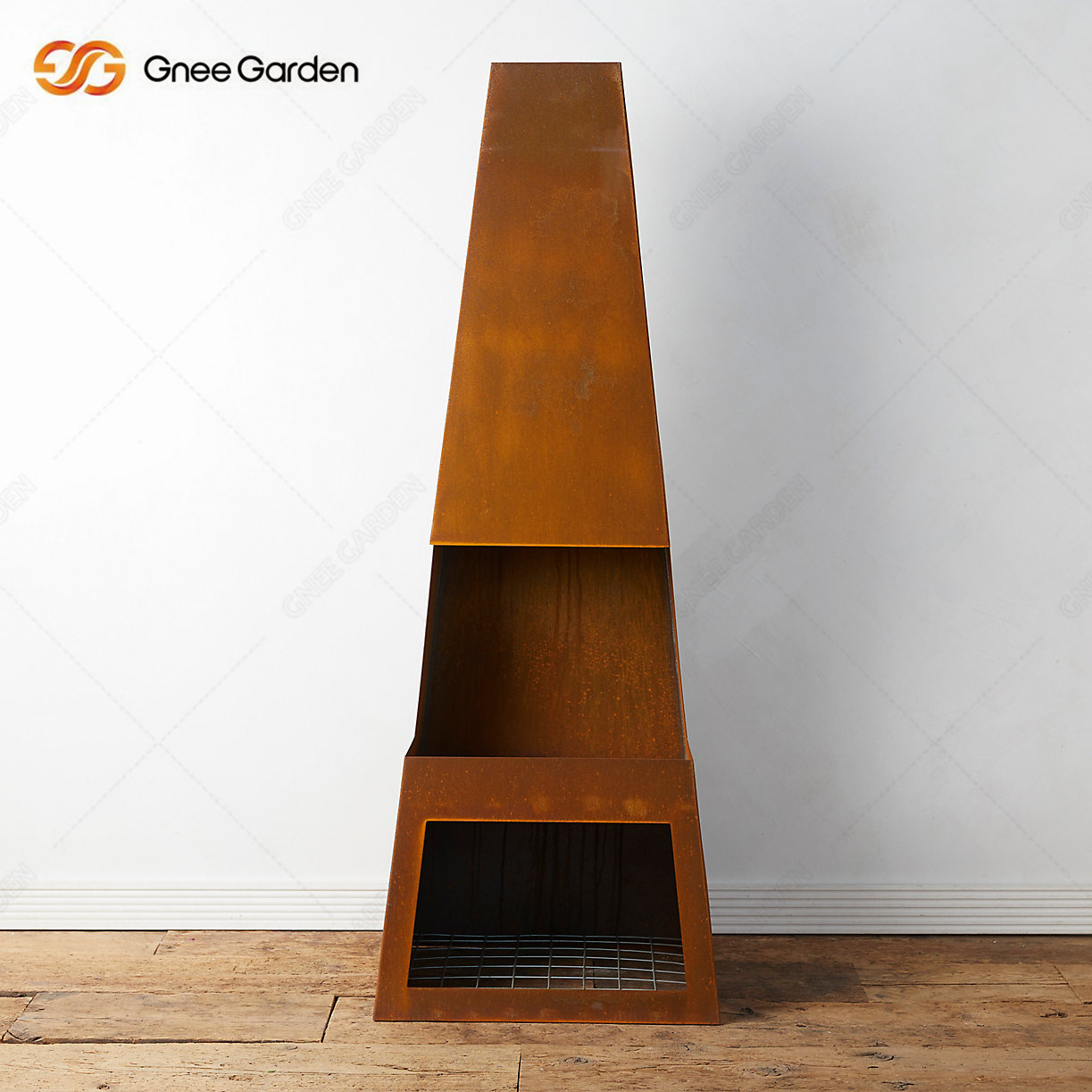 Outdoor Corten Steel Fireplace Wood Burning