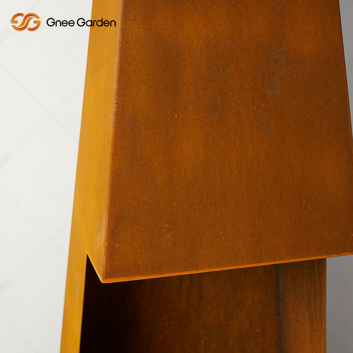 Modern Corten Fireplace Gnee Outdoor