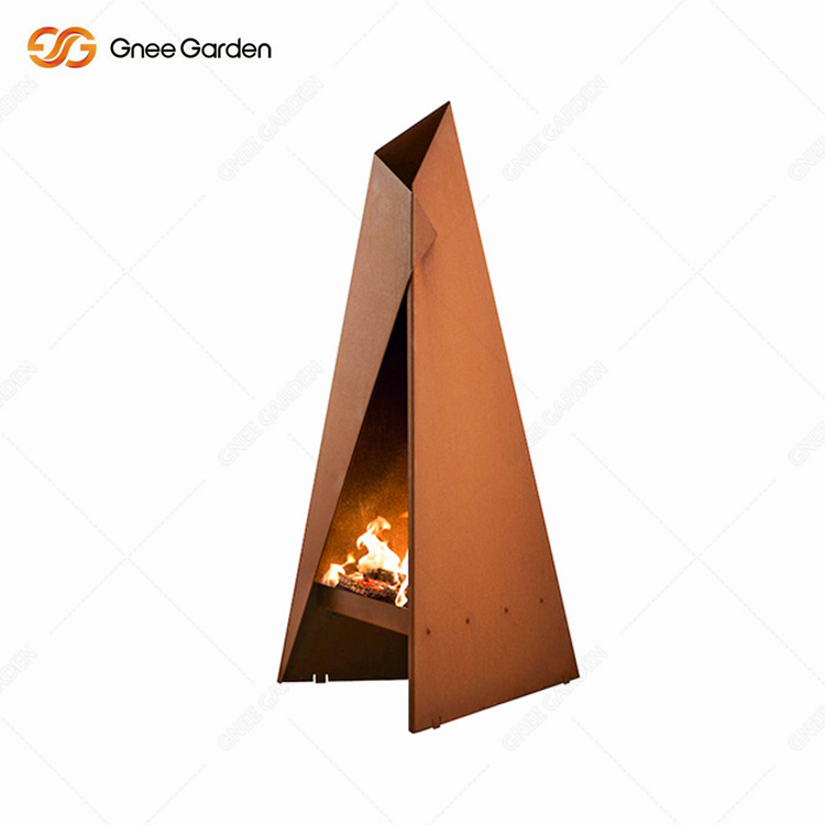 Backyard Corten Steel Wood Burner
