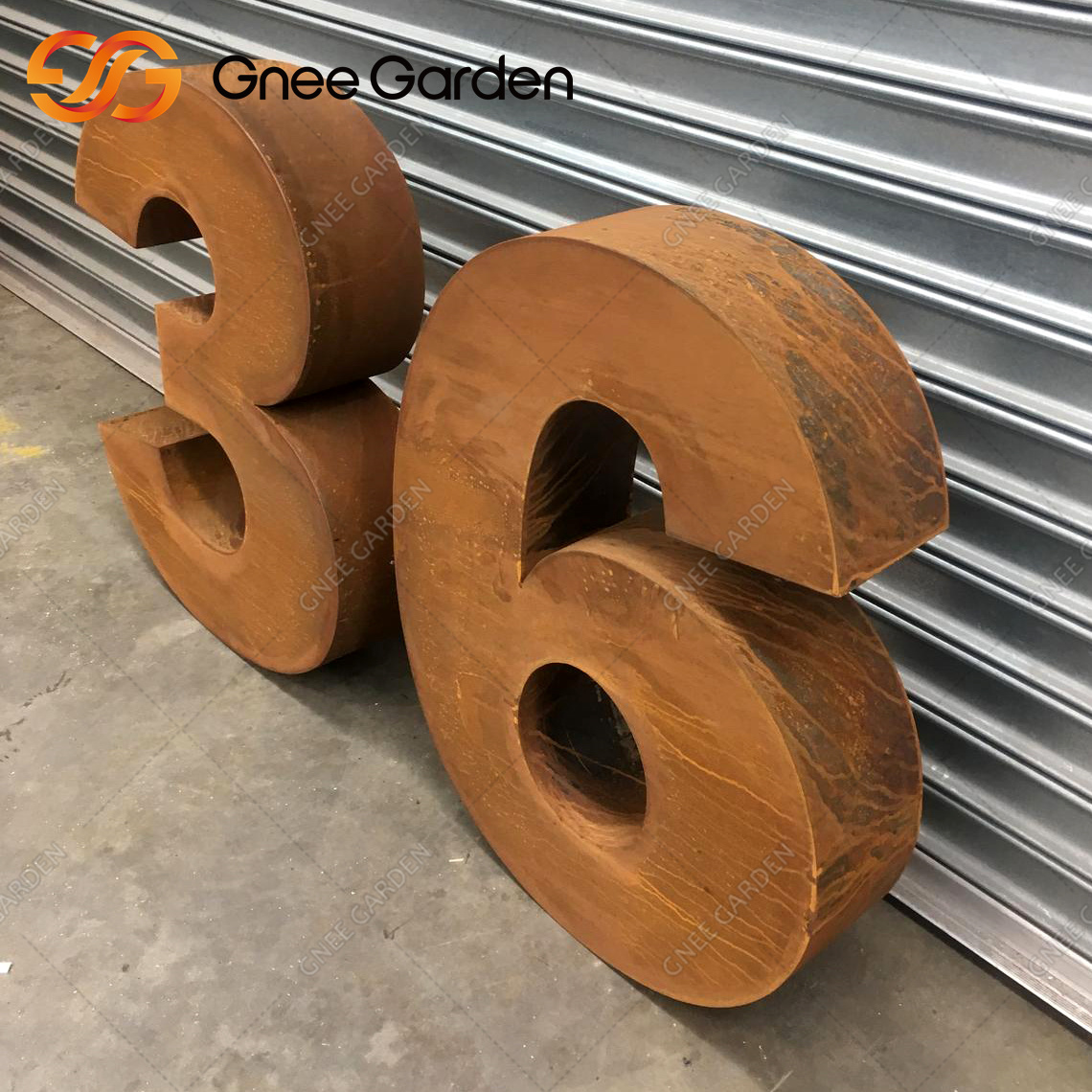 Free Standing Corten Steel Letterbox
