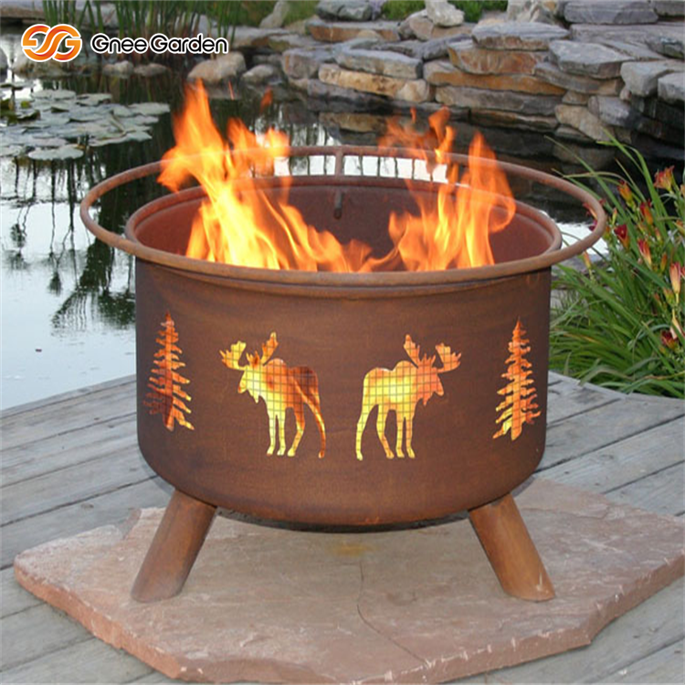 Corten Steel Charcoal Fire Pit