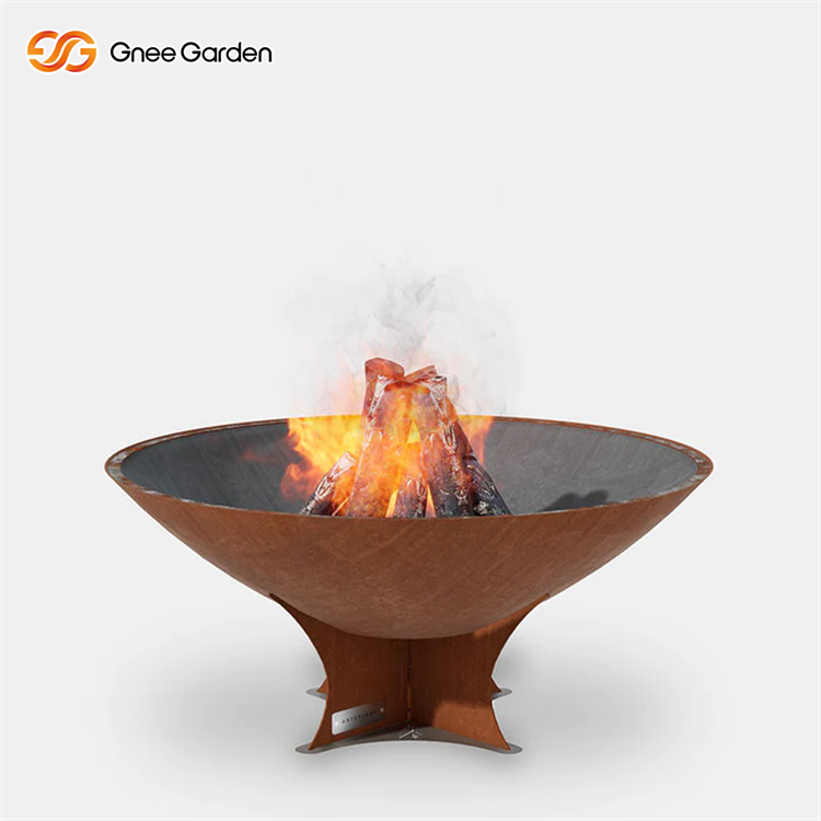 Outdoor Corten Fire Pit Picnic Bonfire
