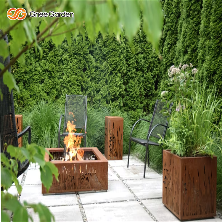 Weather resistant steel fire pit