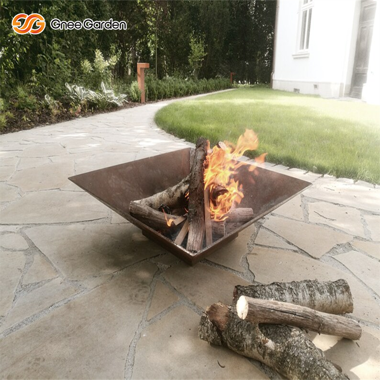 Weatering Steel Portable Fire Pit
