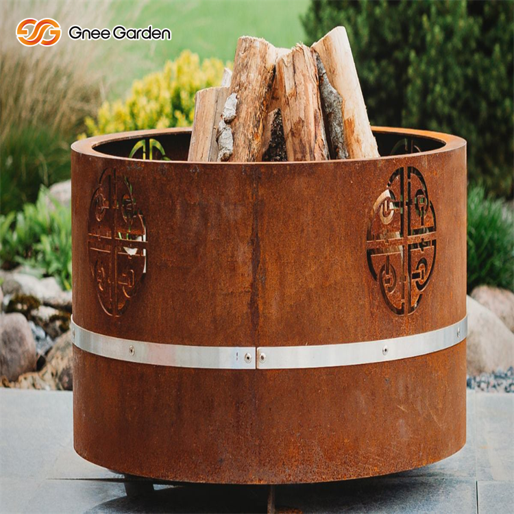 Corten Steel Fire Pit Furniture