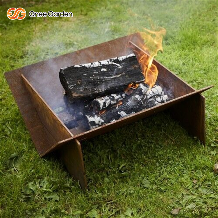 Weathering Steel Outdoor Garden Fire Pit