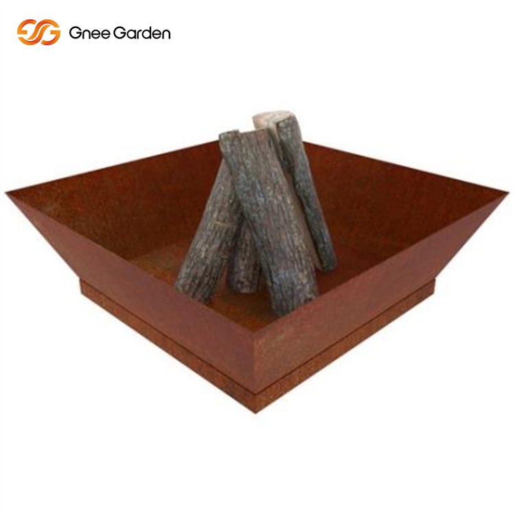 Weathering Steel Fire Pit Heater