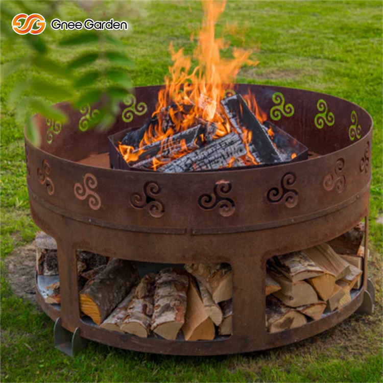 Weathering Steel Fire Pit Burner