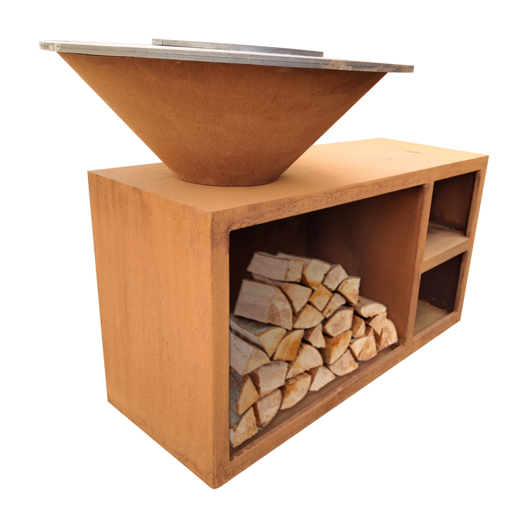 Heavy Duty Corten Metal Barbecue