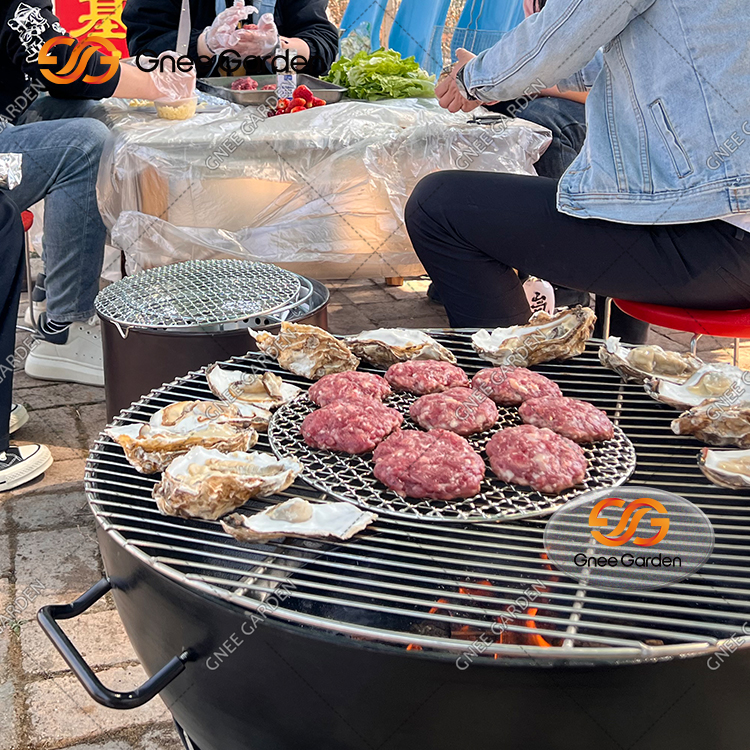 Corten Steel Fire Pit Heavy Duty Bbq