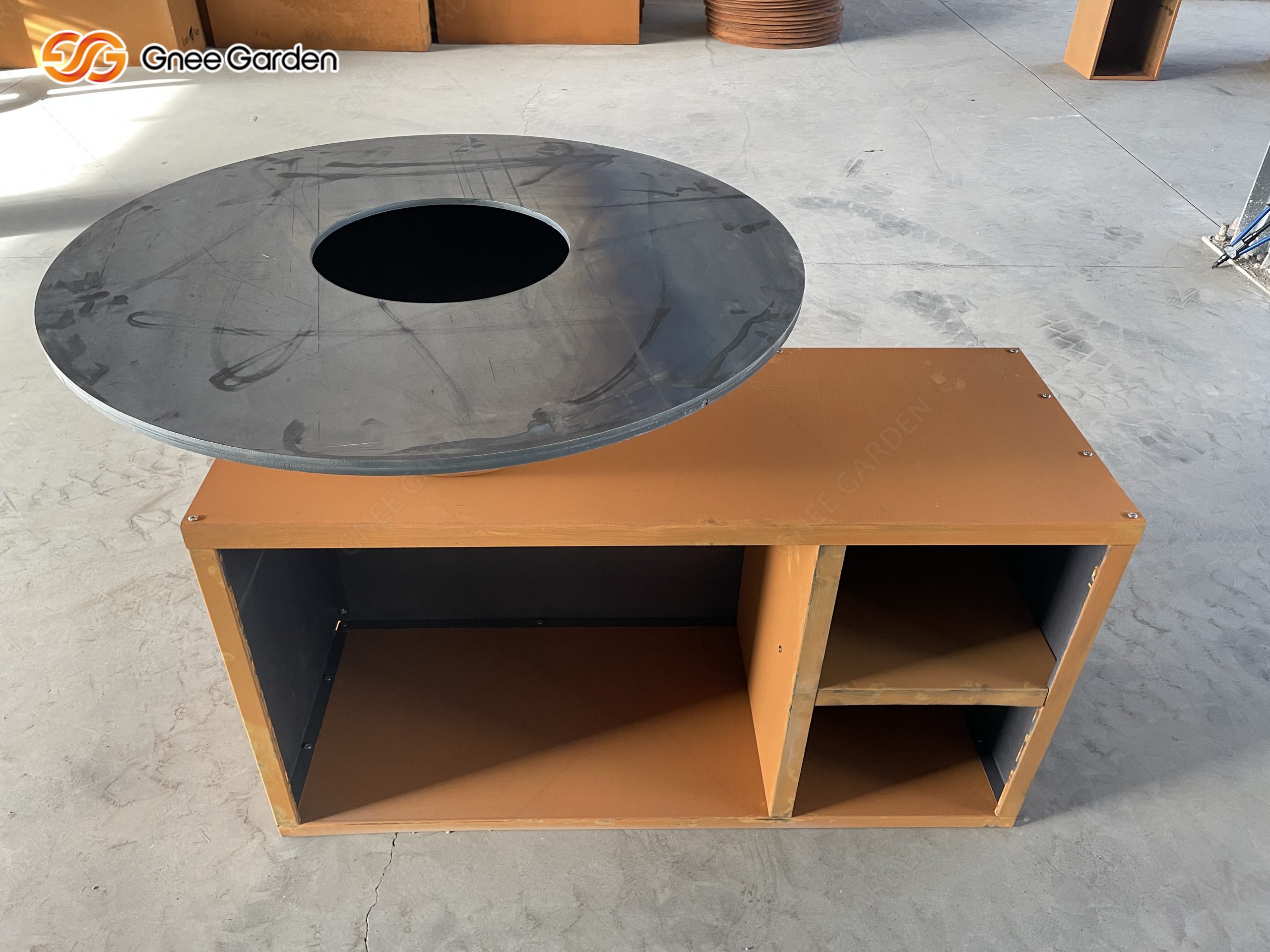 Outdoor Kitchen Brazier Corten Bbq