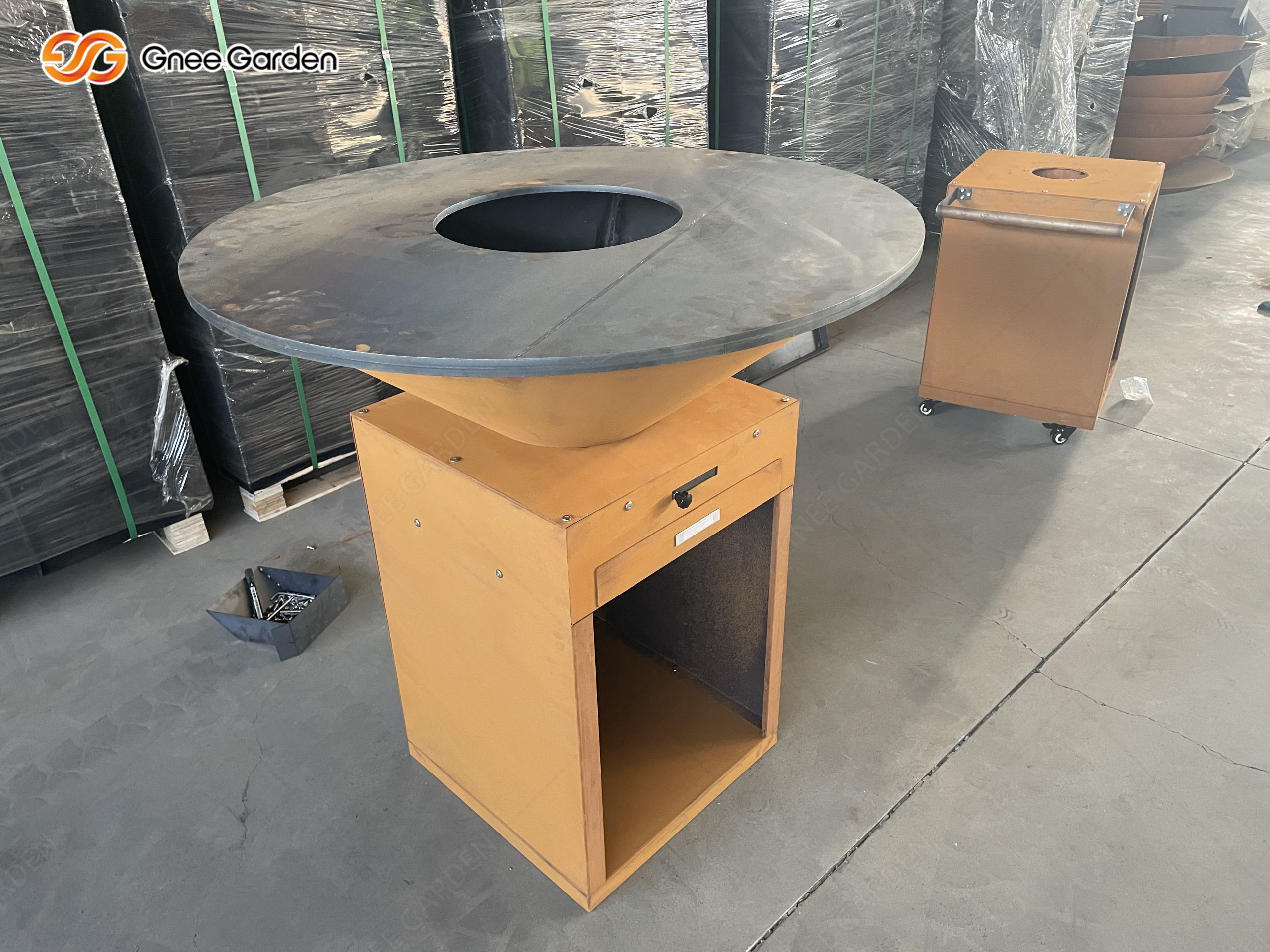Corten Fire Bowl Pit Bbq