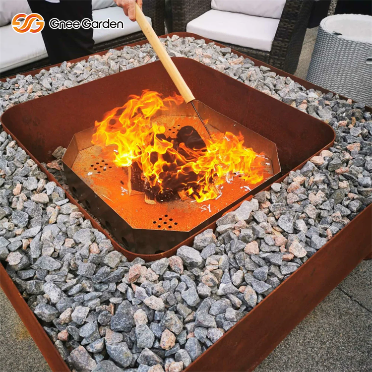 Corten Steel Garden Large Fire Brazier