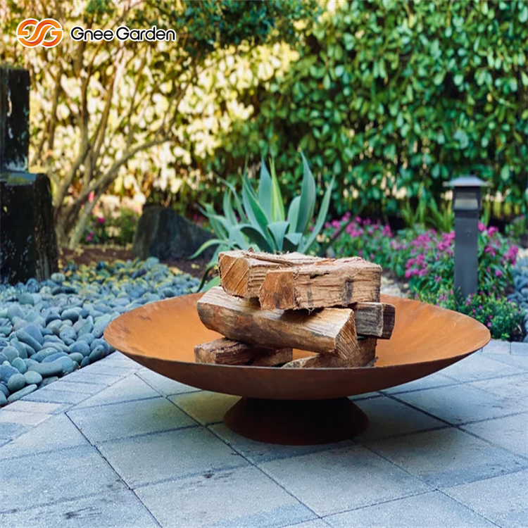 Rustic Corten Camping Firepit