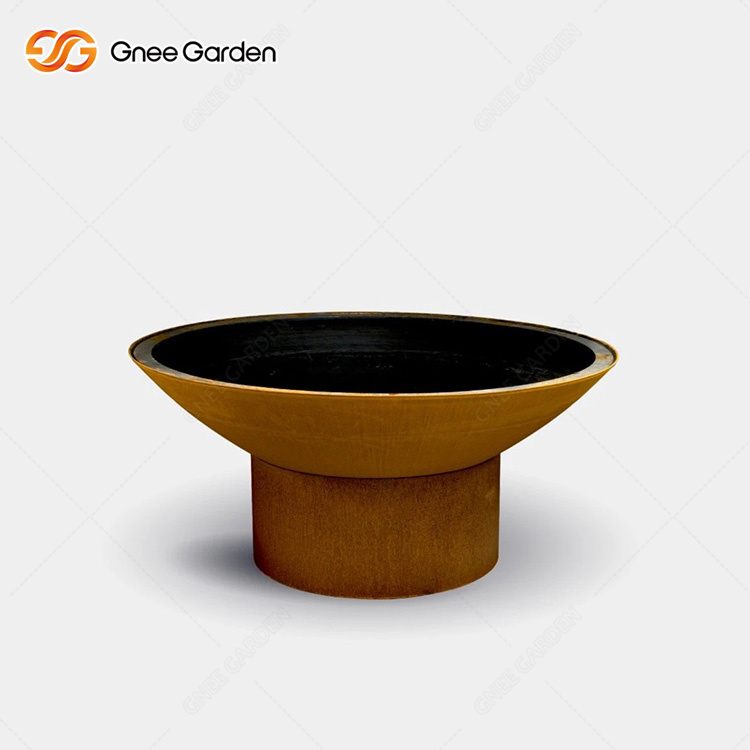 Corten Steel Bbq Firepit Burner
