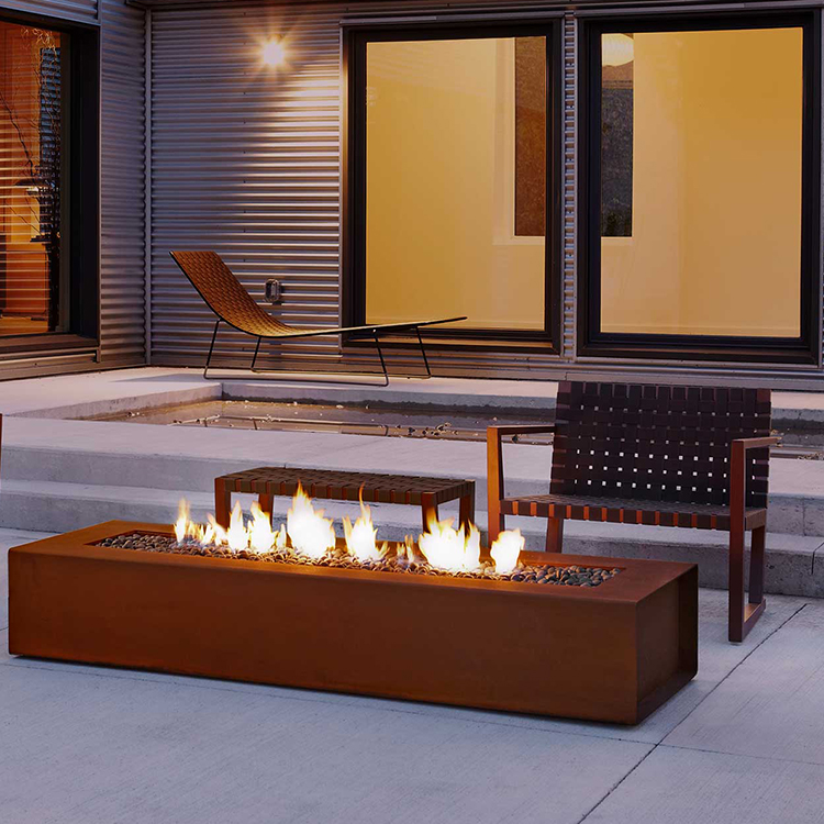 Natural Gas Corten Fire Pit