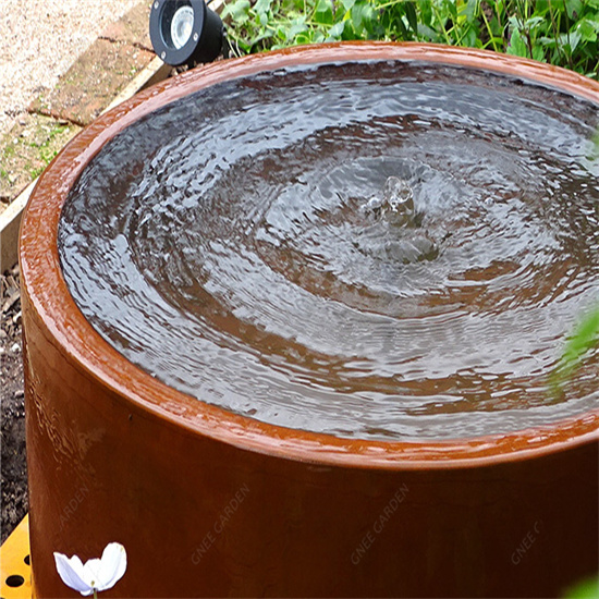 Corten Steel Outdoor Water Fountains