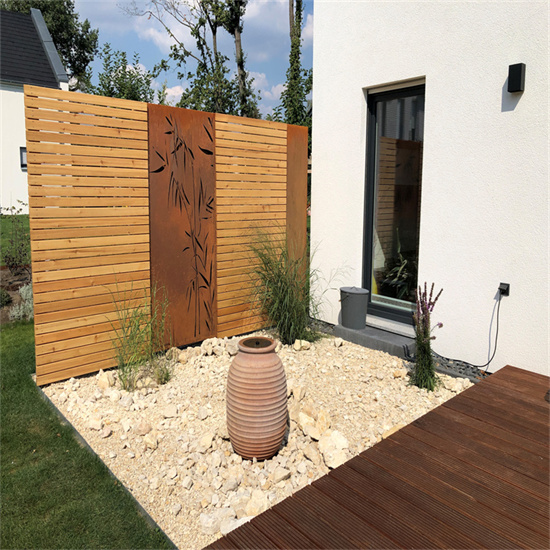 Corten Steel Textured Metal Screen