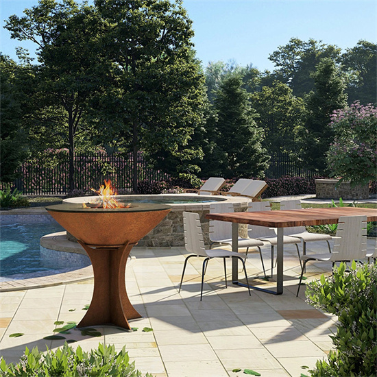 Outdoor Camping Corten Bbq