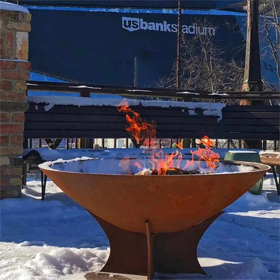 Corten Steel Bbq Charcoal Firepit