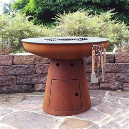 Corten Steel Charcoal Barbecue