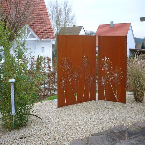 Decorative Corten Steel Screens Customized
