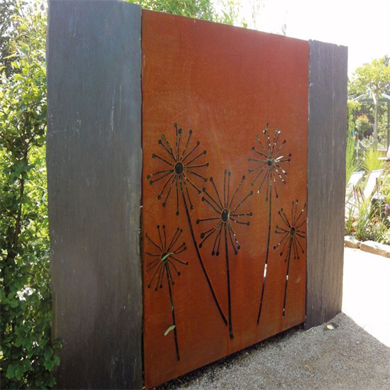 Corten Steel Decorative Panels Screen