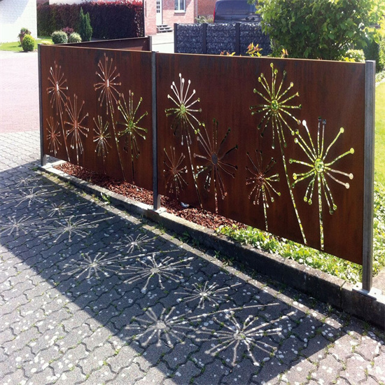 Corten Steel Laser Cut Panels