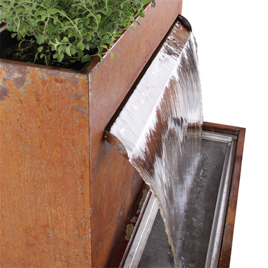 Outdoor Corte Steel Customized Water Feature