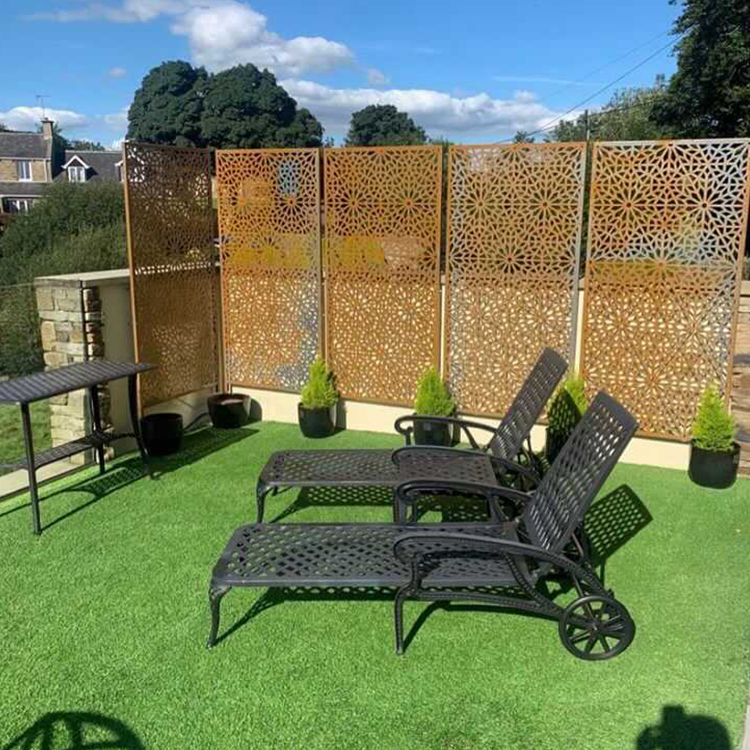 Corten Steel Room Divider Wall Panel