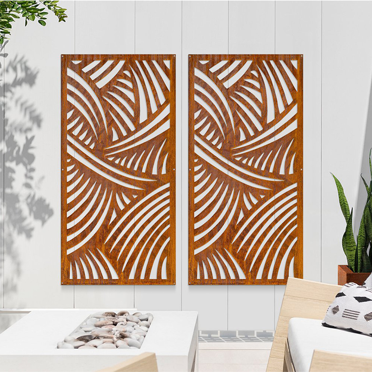 Privacy Design Decorative Corten Steel Screen
