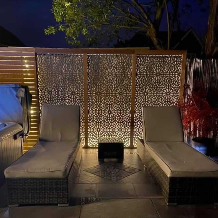 Corten Steel Garden Fence Panels