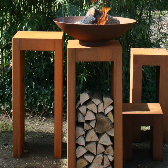 Corten Steel Heavy Duty Fire Pit