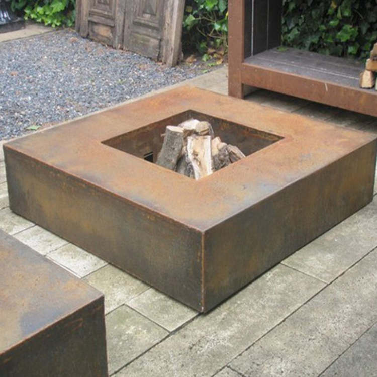 Corten Steel Outdoor Garden Fire Pit