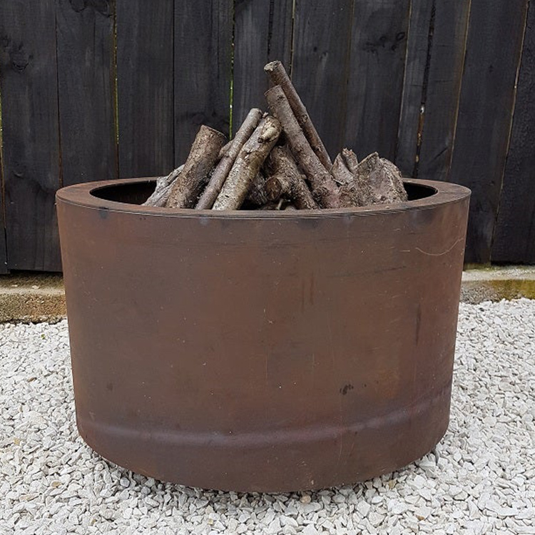 Corten Steel Heating Fire Pit Brazier