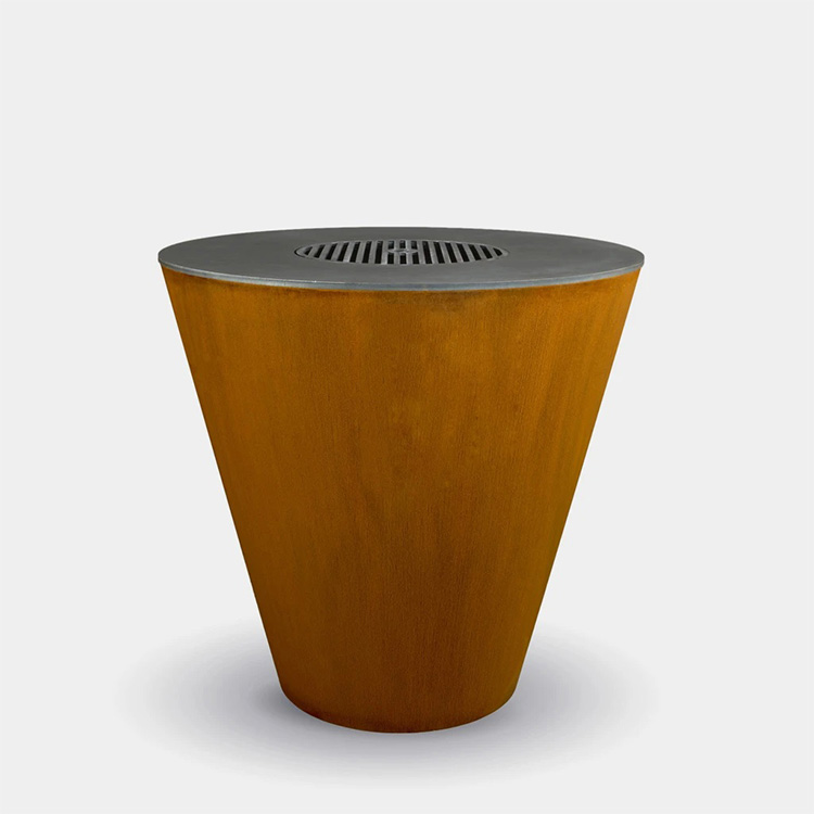 Corten Steel Fireplace BBQ Grill