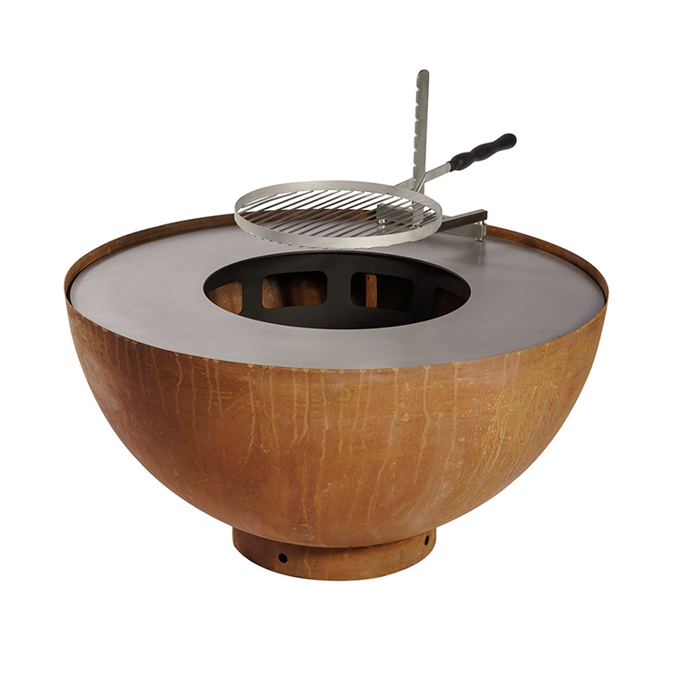 Weathering Steel BBQ Grill Smoker
