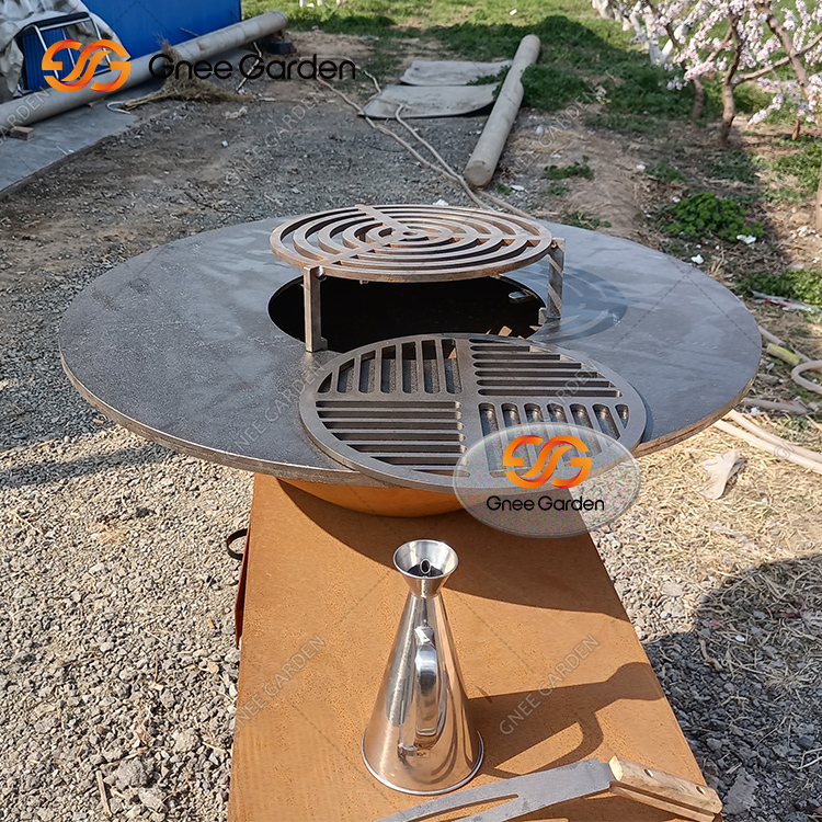 Corten Steel BBQ Grills Grill Plancha
