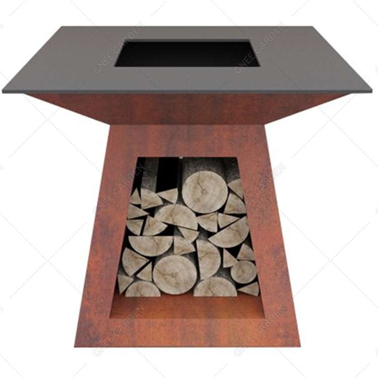 Corten Bbq Smoker Barbecue Charcoal