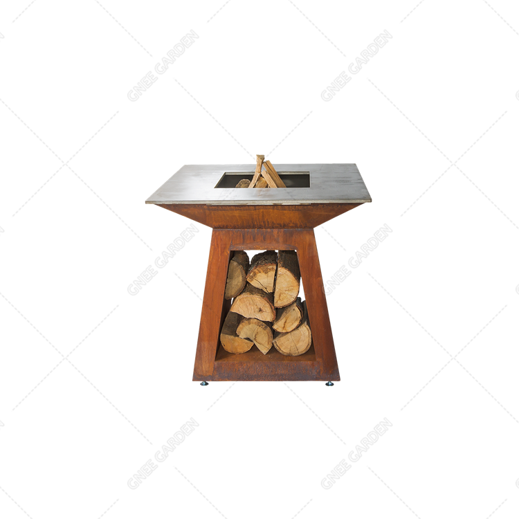 Corten Bbq Pit Barbecue Grill