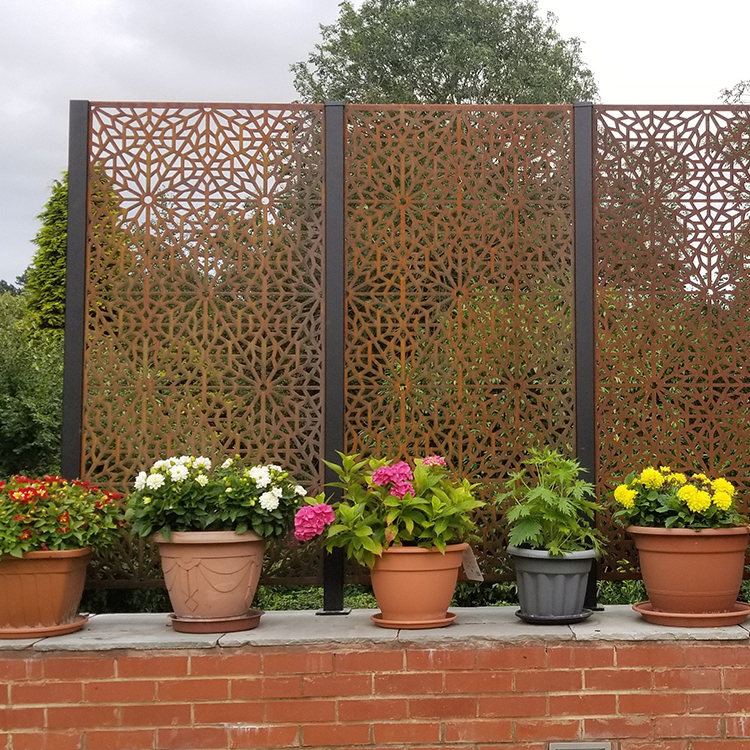 Simple Design Corten Steel Screen