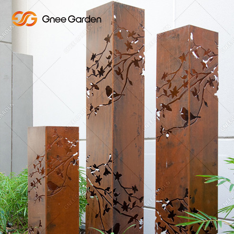 Corten Steel Light Courtyard Lighting